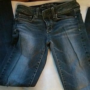American Eagle dark skinny jeans size 8 skinny